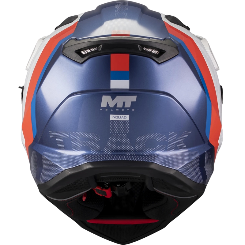 Enduro-Motorradhelm MT Track SV Nomad C0 blau-weiß-rot