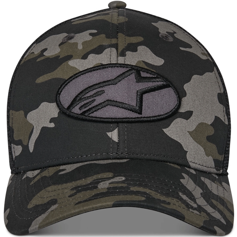 Alpinestars Oblique Camo Trucker Cap schwarz-camo-schwarz