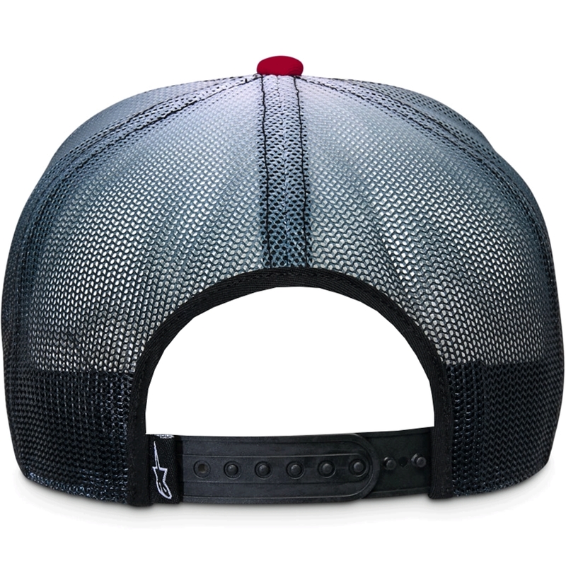 Alpinestars Cali Gradient Trucker Cap rot-schwarz-weiß