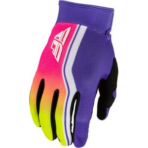 Motocross-Handschuhe für Motorrad FLY Racing F-16 Raze lila-rot-gelb