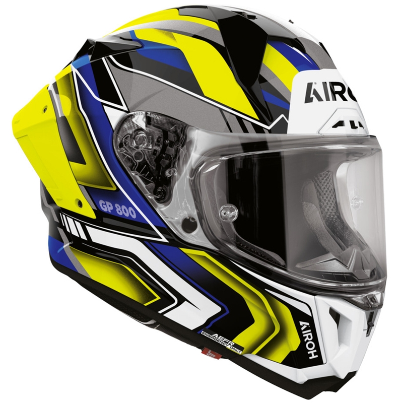 Airoh GP 800 Volt Integralhelm für Motorräder, mattgelb