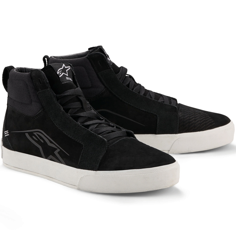 Alpinestars Ride-63 Motorradstiefel aus Leder, Schwarz-Weiß
