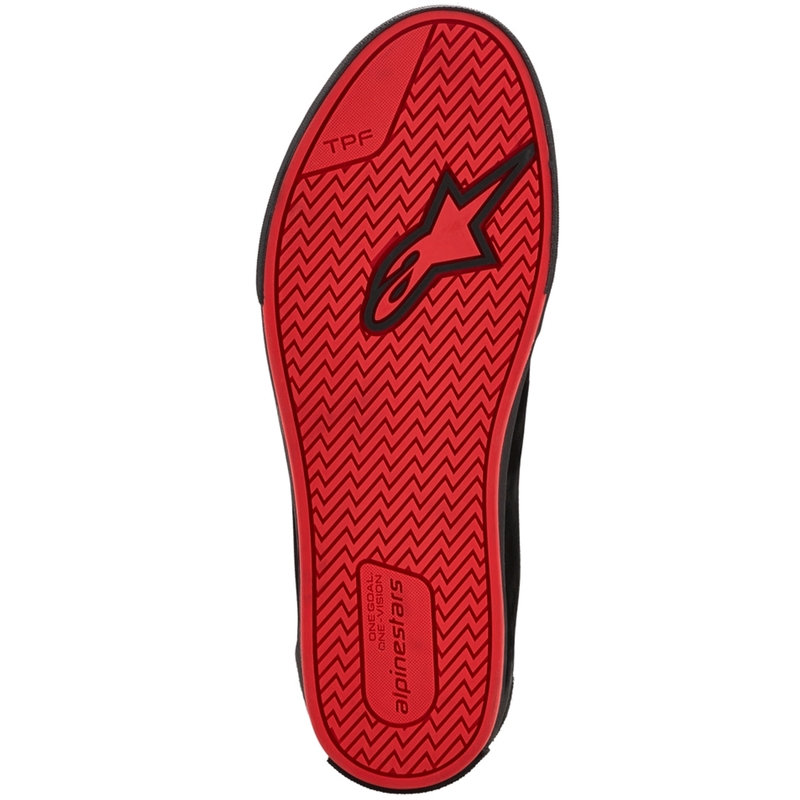 Alpinestars Ride-63 Motorradstiefel aus Leder, Schwarz-Rot