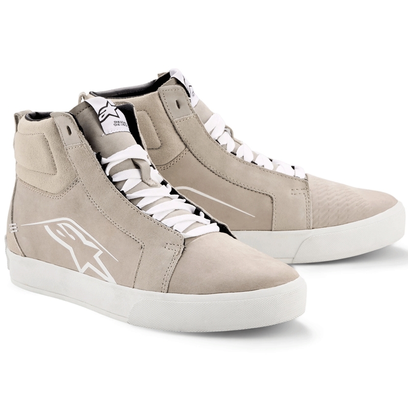 Alpinestars Ride-63 Motorradstiefel aus Leder, Weiß