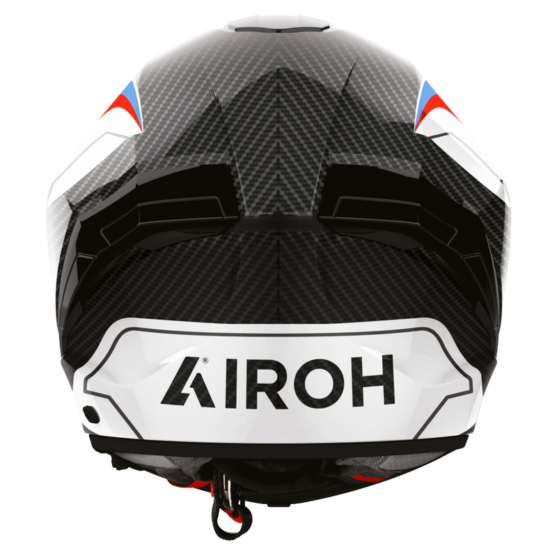 Airoh Matryx Carbon Rank Integralhelm für Motorräder, schwarz-weiß-blau