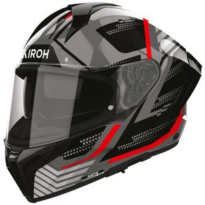 Airoh Matryx Starburst Integralhelm für Motorräder, schwarz-rot