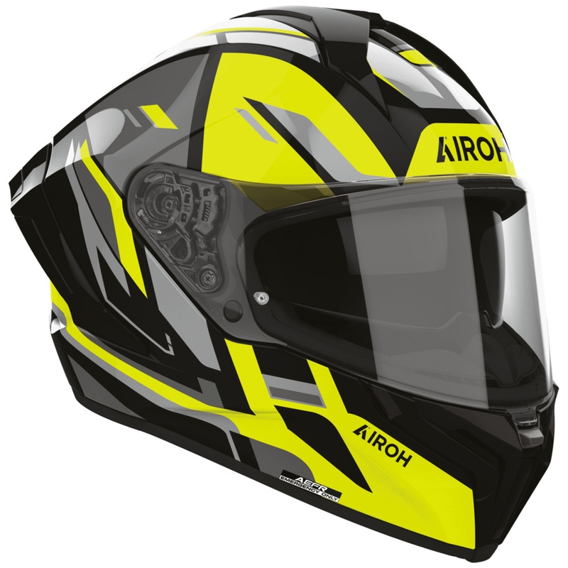 Airoh Matryx Sentry Integralhelm für Motorräder, gelb