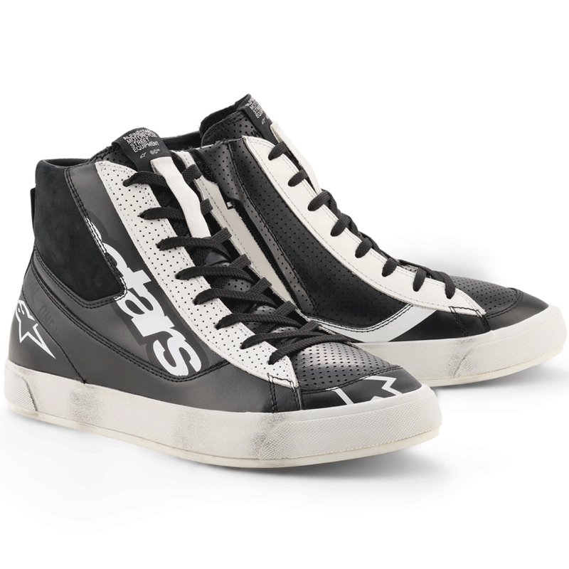 Alpinestars Stated Flair Motorradstiefel schwarz-weiß