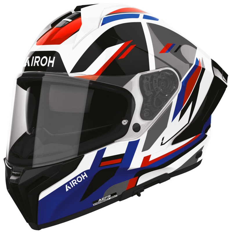 Airoh Matryx Sentry Integralhelm für Motorräder, rot-blau