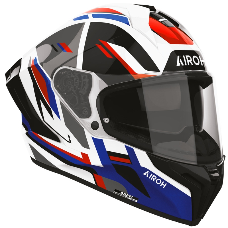 Airoh Matryx Sentry Integralhelm für Motorräder, rot-blau