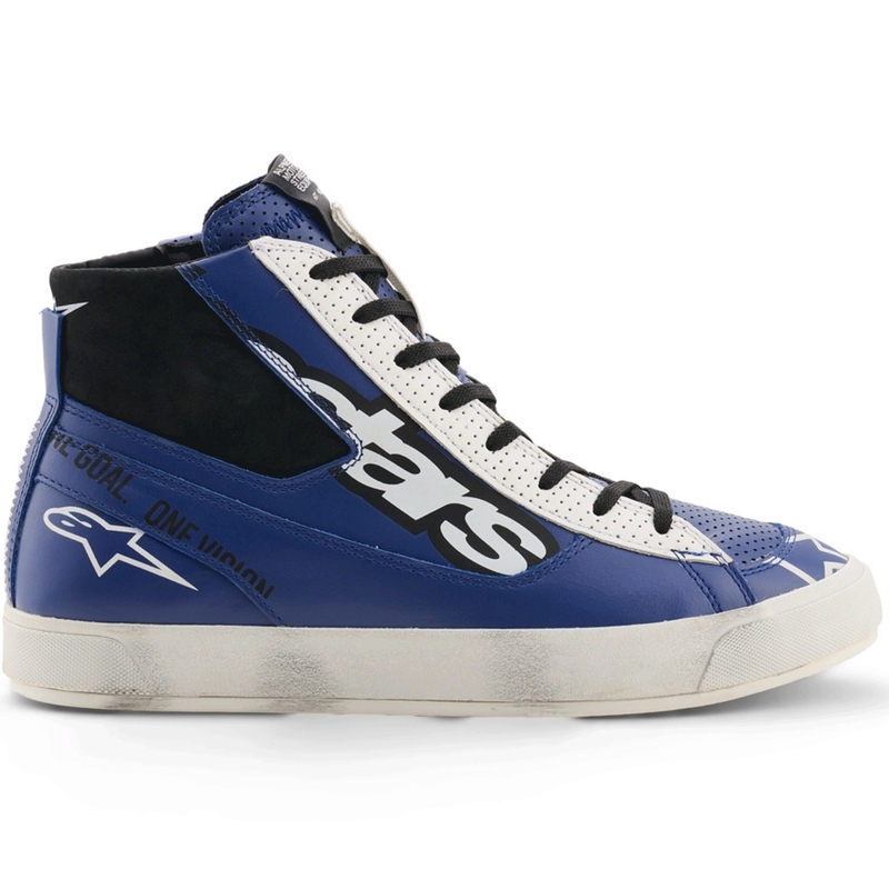Alpinestars Stated Flair Motorradstiefel blau-weiß-schwarz