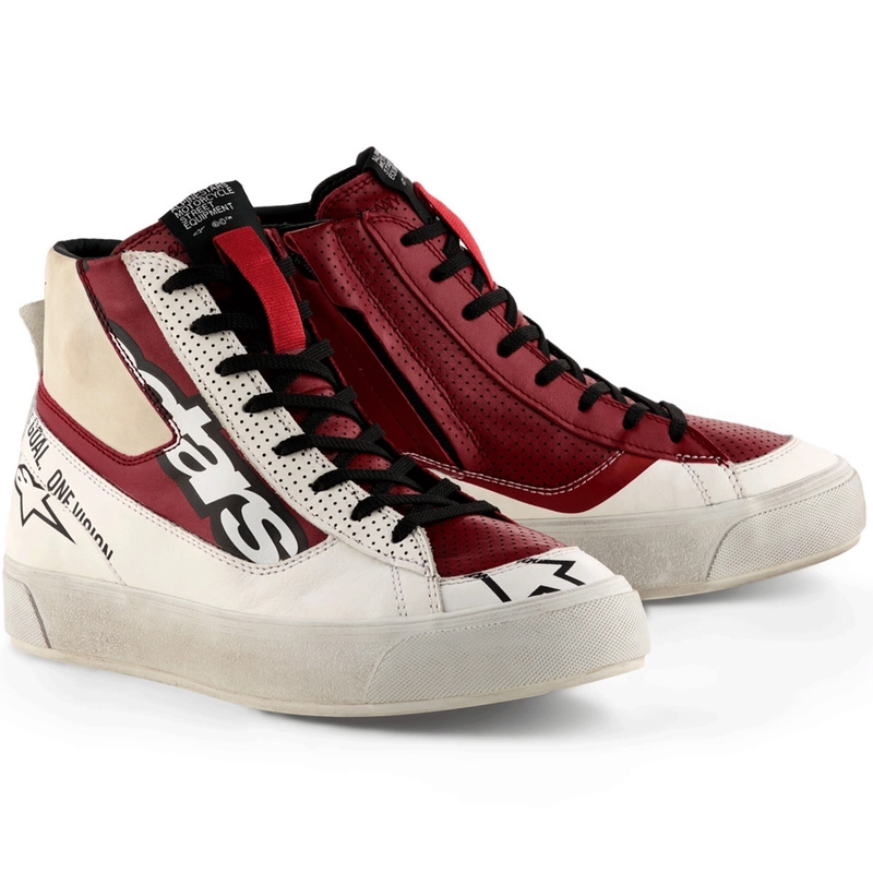 Alpinestars Stella Stated Flair Damen-Motorradstiefel weiß-rot