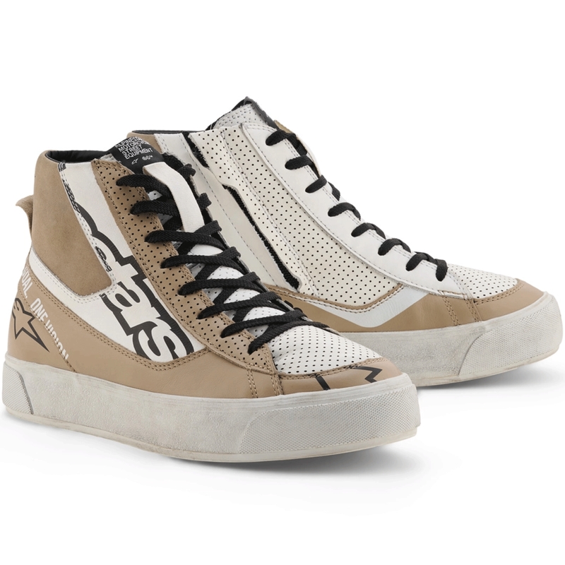 Alpinestars Stella Stated Flair Damen-Motorradstiefel, grau-weiß