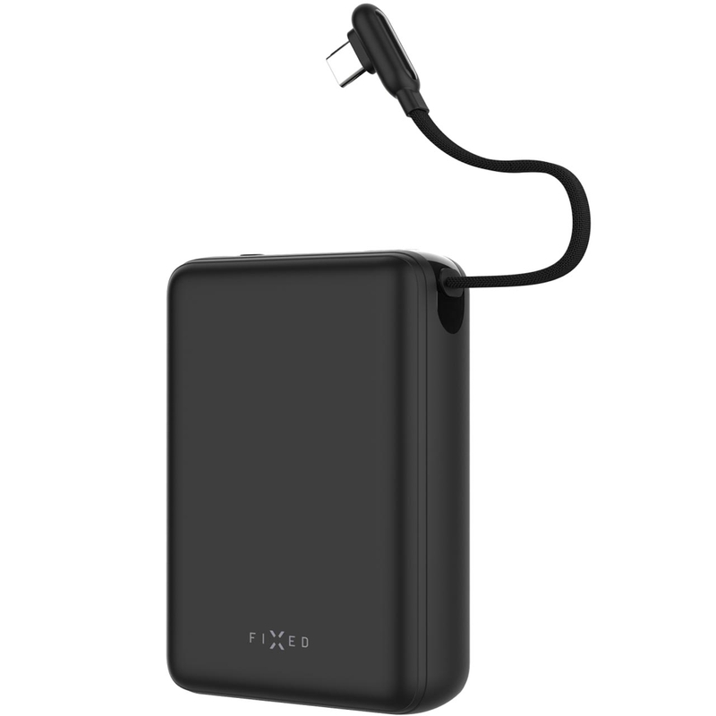 Powerbank FIXED Zen 20 Loop 20.000 mAh 40 W mit LCD-Display, schwarz