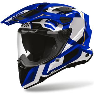 Enduro-Motorradhelm Airoh Commander 2 Polarblau