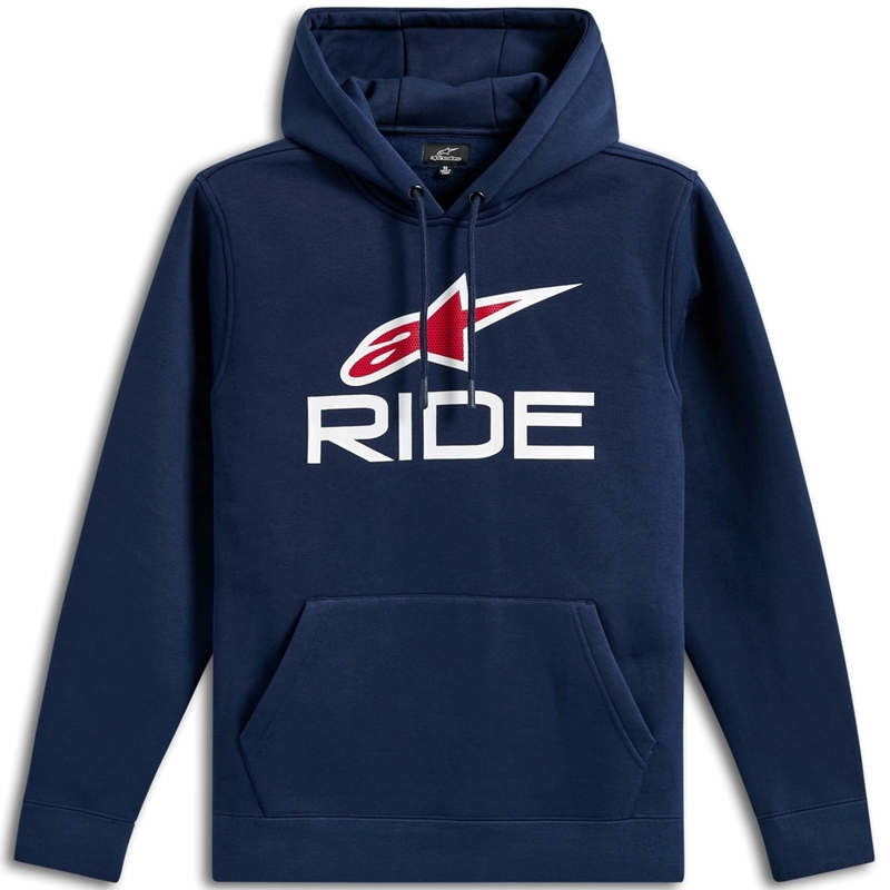 Alpinestars Ride Hoodie 3 blau-weiß-rot