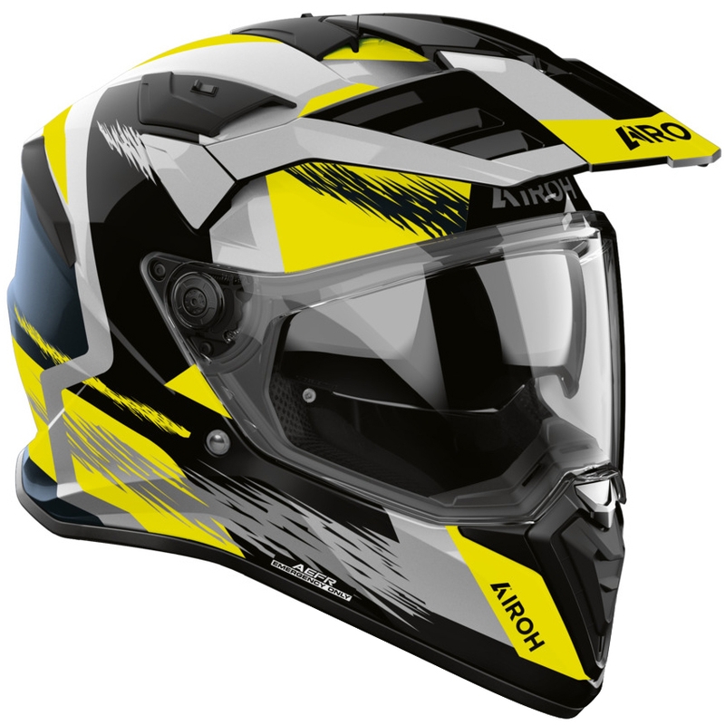 Enduro-Motorradhelm Airoh BADX-X Airspeed gelb