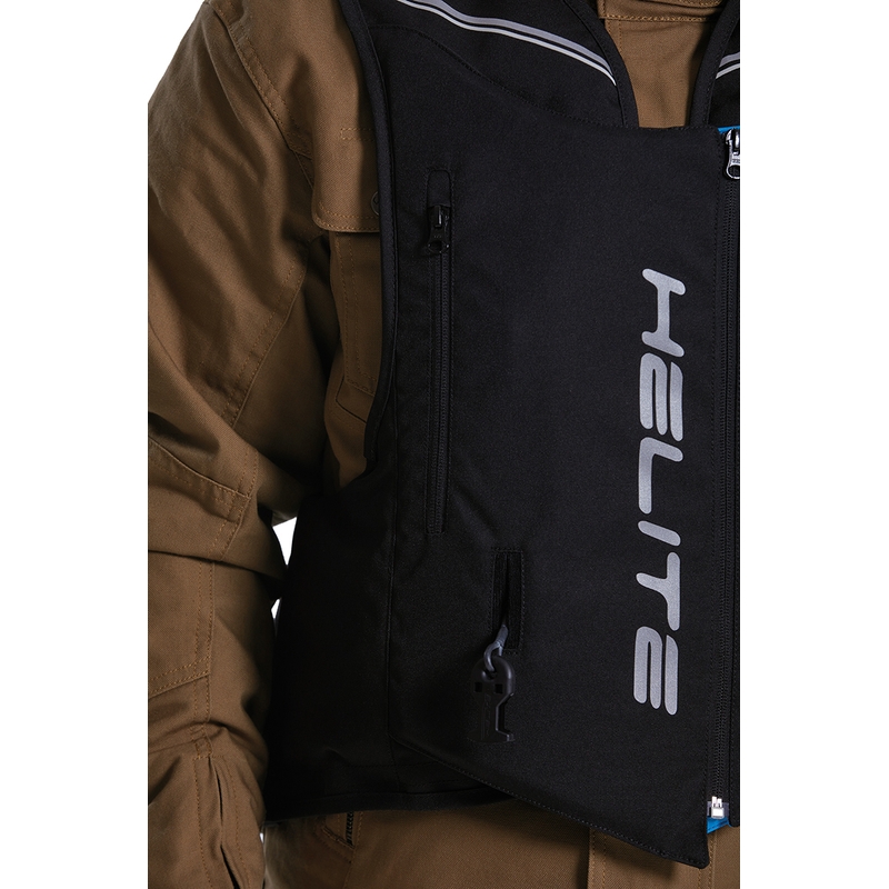Helite e-Double Turtle Motorrad-Airbagweste schwarz
