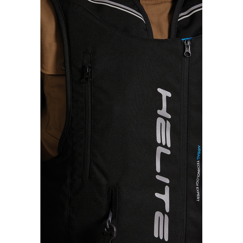 Helite e-Double Turtle Motorrad-Airbagweste schwarz