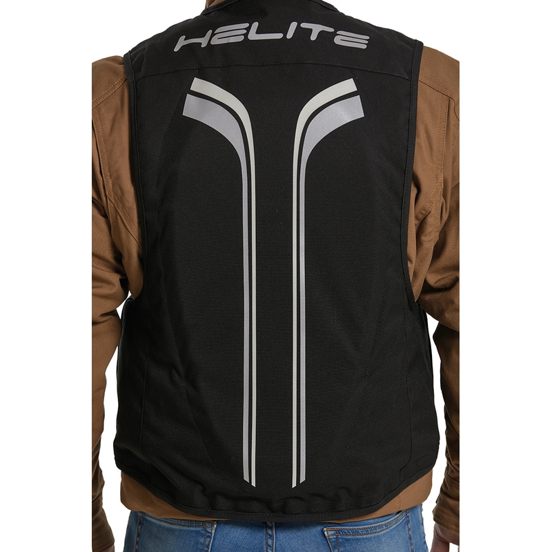 Helite e-Double Turtle Motorrad-Airbagweste schwarz