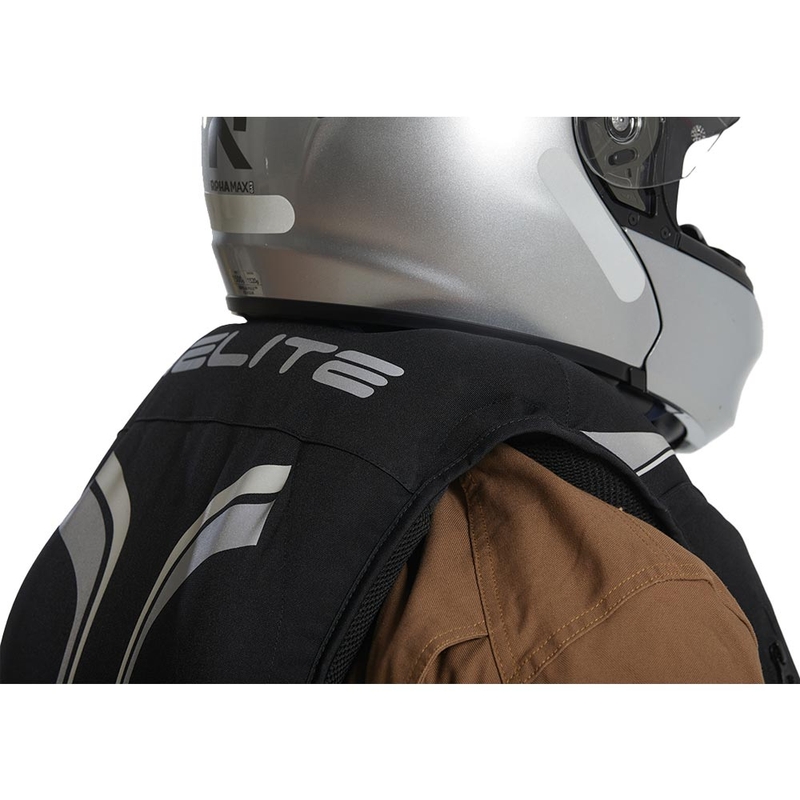 Airbag-Weste für Motorrad Helite Double Turtle schwarz