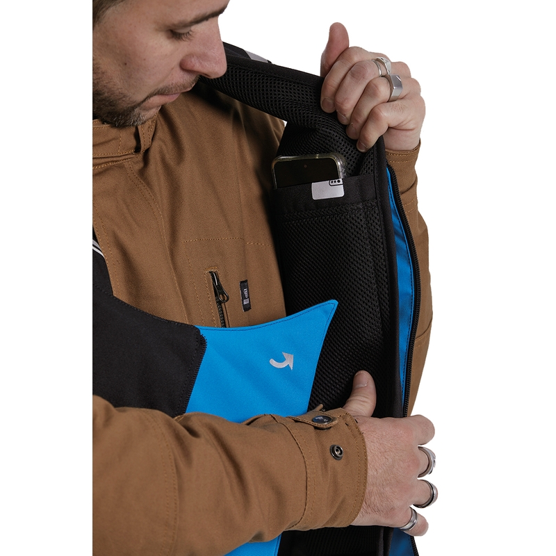 Airbag-Weste für Motorrad Helite Double Turtle schwarz