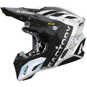 Airoh Aviator Factory Bitmap Carbon Motocross-Helm Grau