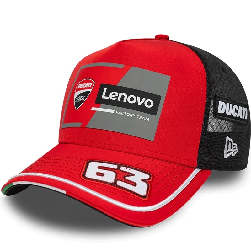 Ducati New Era Lenovo Bagnaia 63 Kappe schwarz-rot