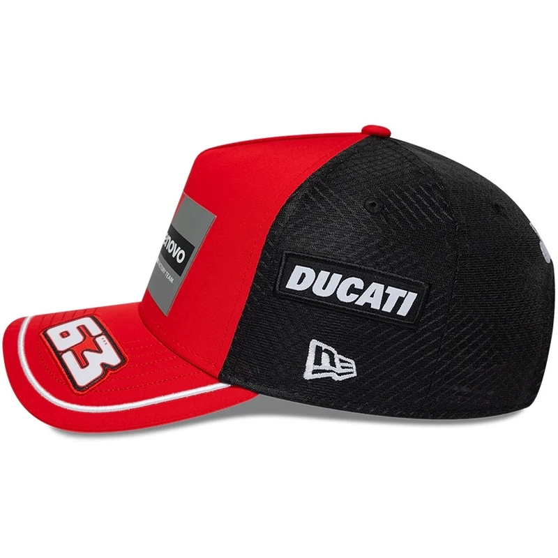 Ducati New Era Lenovo Bagnaia 63 Kappe schwarz-rot