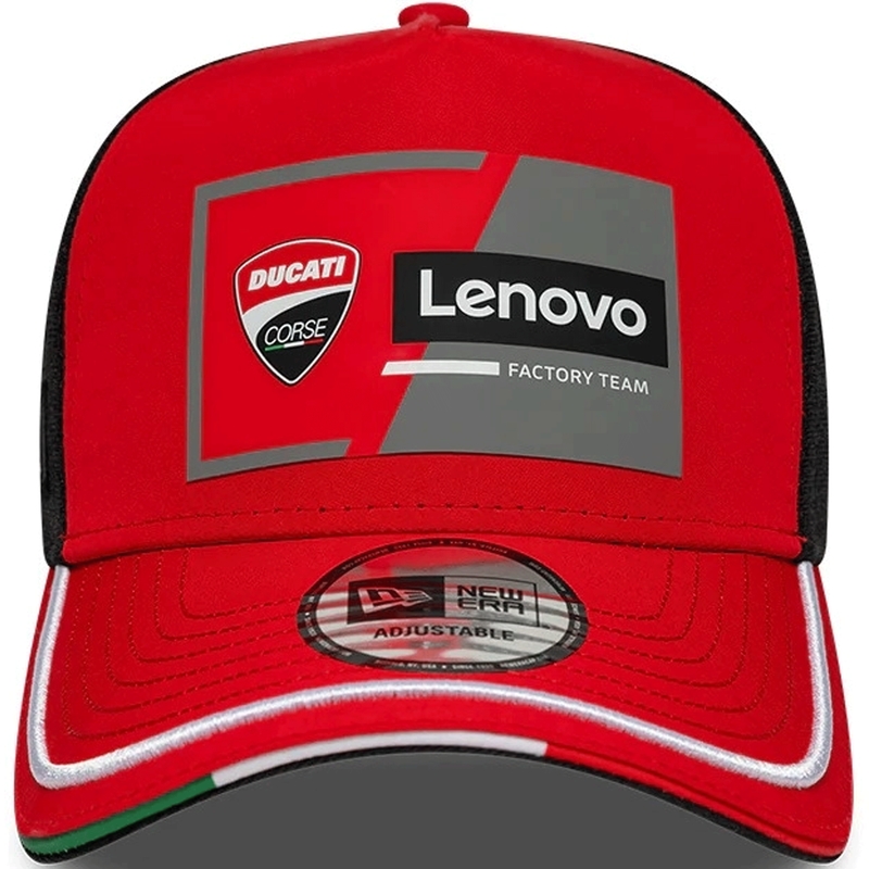 Ducati New Era Lenovo Kappe schwarz-rot