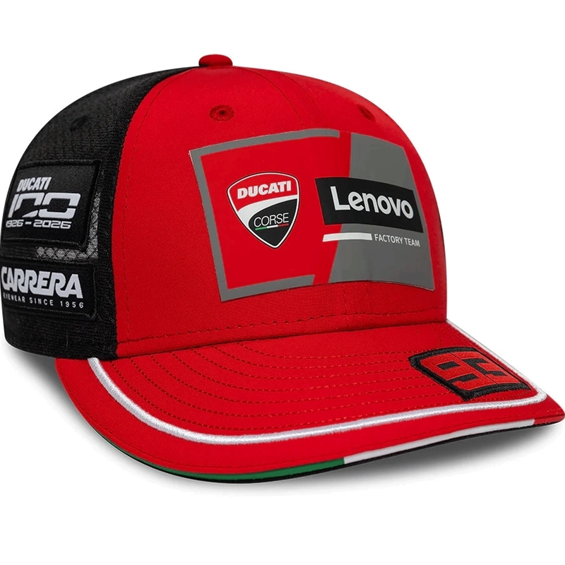 Ducati New Era Lenovo Marquez 93 Kappe schwarz-rot