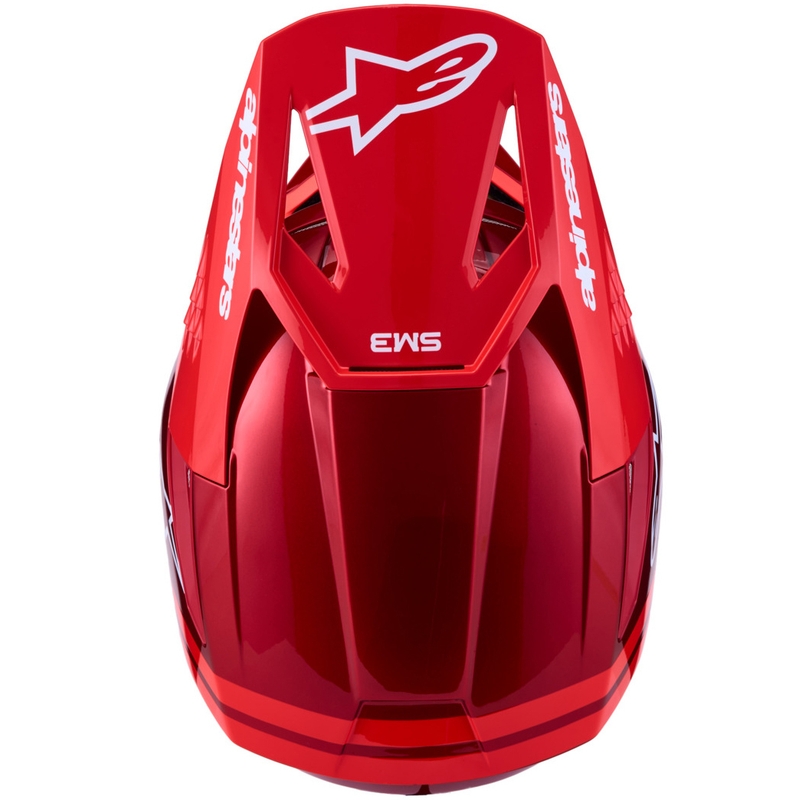 Alpinestars S-M3 Radium fluorrot-weißer Motocross-Helm
