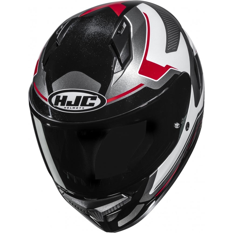 Integralhelm HJC C10 Cric MC1 schwarz-weiß-rot