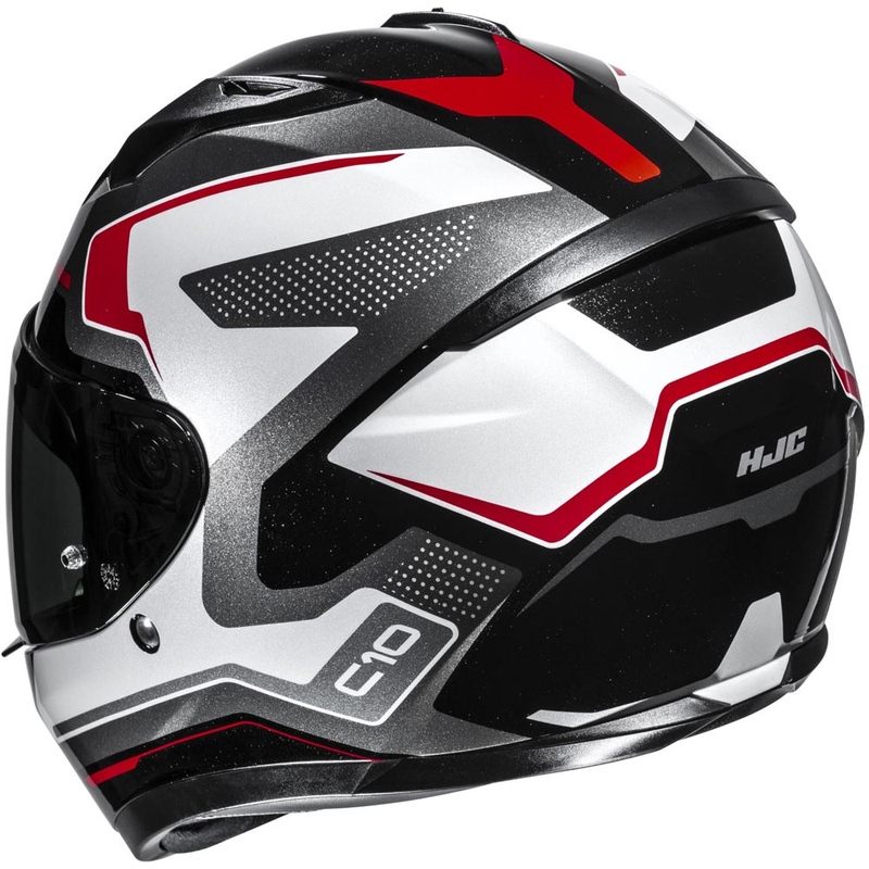 Integralhelm HJC C10 Cric MC1 schwarz-weiß-rot