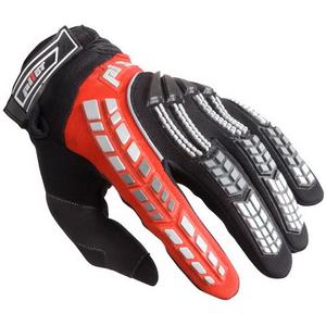 Kinder-MX-Handschuhe für Motorrad Pilot schwarz/rot