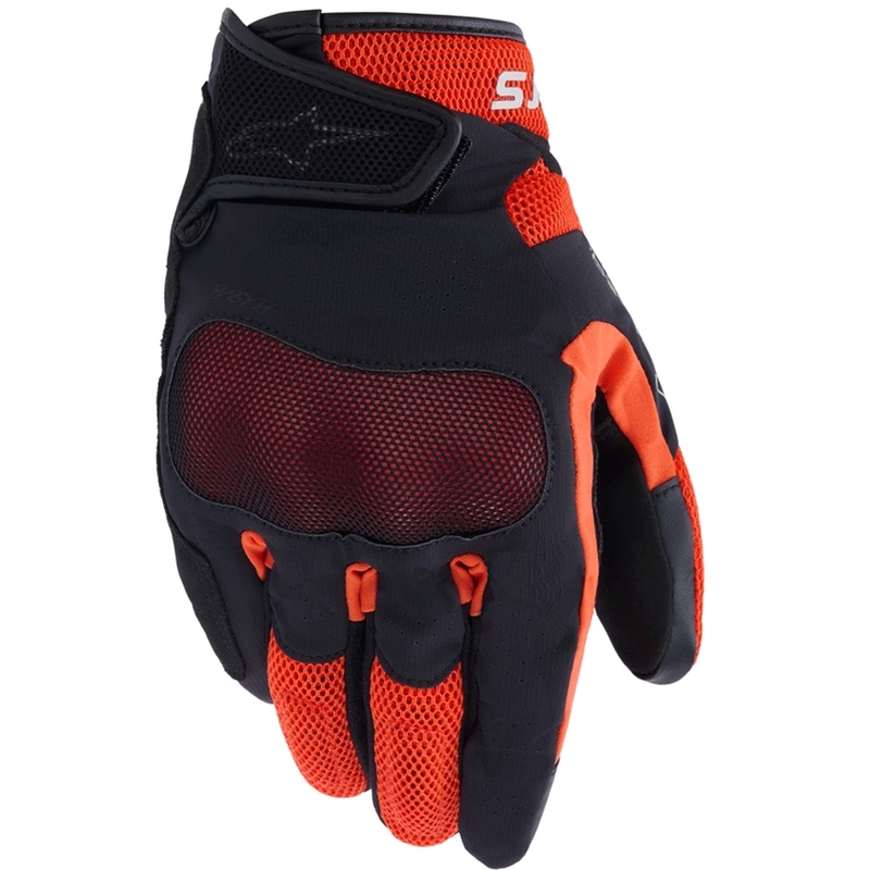 Alpinestars Mogress Airflow Motorradhandschuhe schwarz-rot-orange