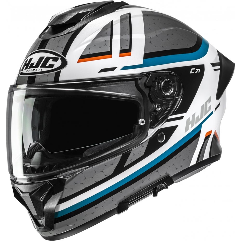 HJC C71 Novah MC27 Integralhelm für Motorräder, grau-weiß-blau