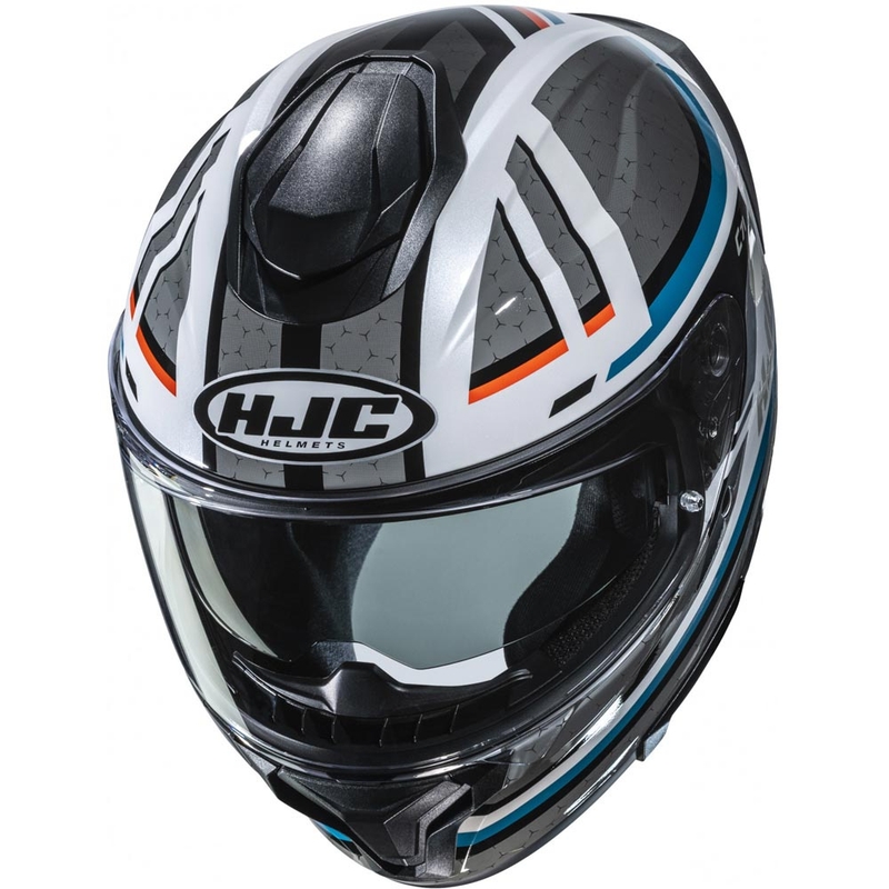 HJC C71 Novah MC27 Integralhelm für Motorräder, grau-weiß-blau