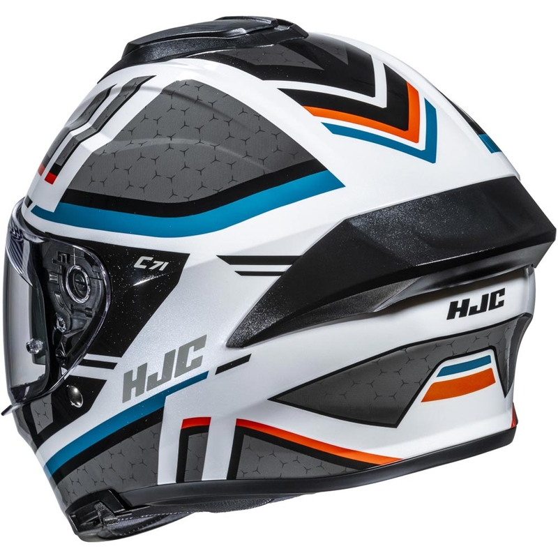 HJC C71 Novah MC27 Integralhelm für Motorräder, grau-weiß-blau
