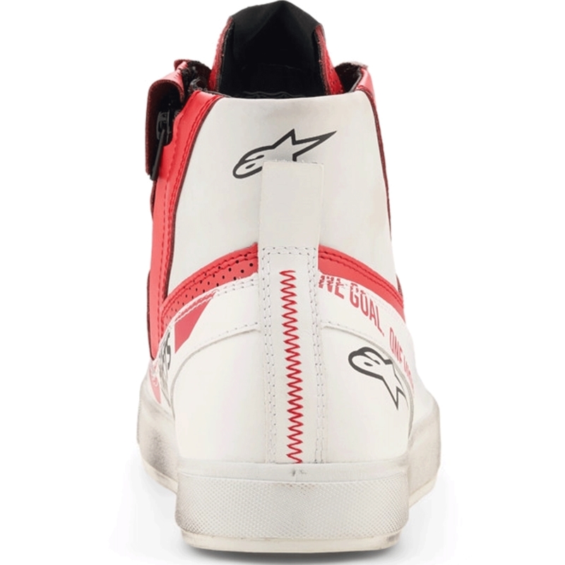Alpinestars Stated Flair Motorradstiefel weiß-rot