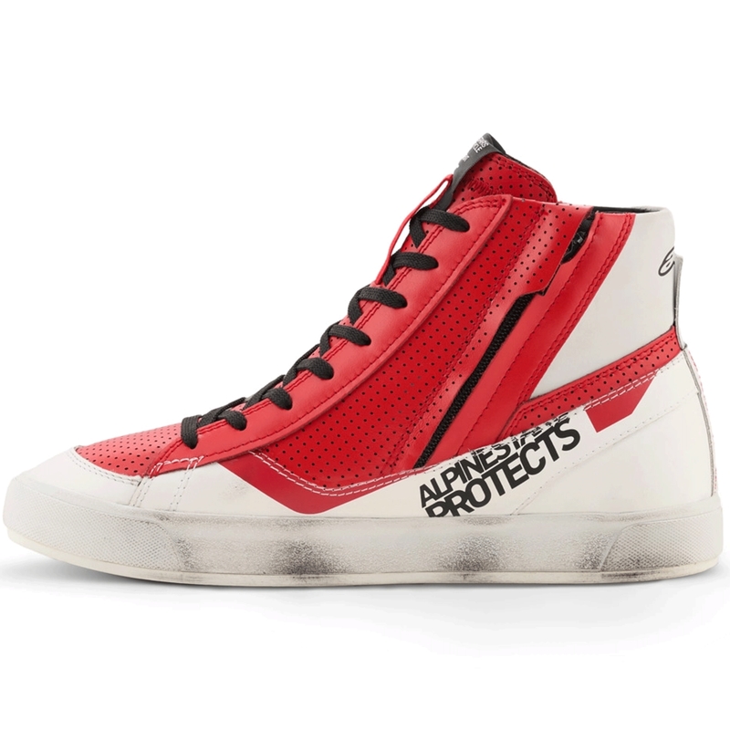 Alpinestars Stated Flair Motorradstiefel weiß-rot