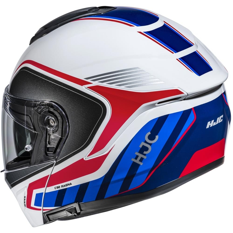 Klappbarer Motorradhelm HJC C92 Ragna MC21 weiß-rot-blau