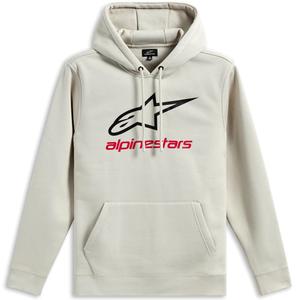 Alpinestars Always Hoodie 3 Creme Weiß-Schwarz-Rot