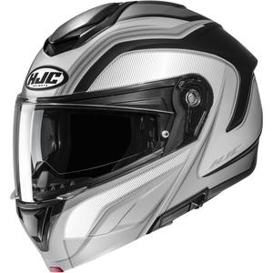 Klappbarer Motorradhelm HJC C92 Sirius MC5SF schwarz-weiß-silber