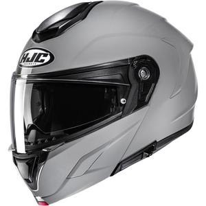 Klappbarer Motorradhelm HJC C92, einfarbig grau