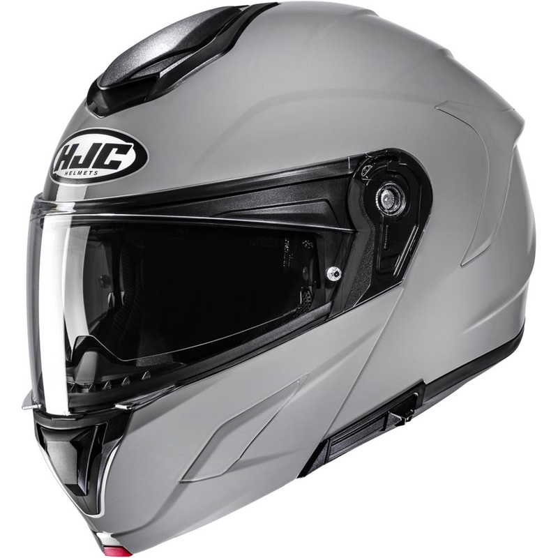 Klappbarer Motorradhelm HJC C92, einfarbig grau