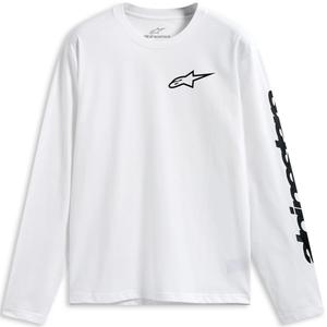 Alpinestars Trackside CSF Langarmshirt weiß-schwarz