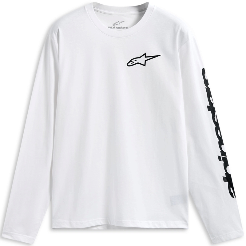 Alpinestars Trackside CSF Langarmshirt weiß-schwarz