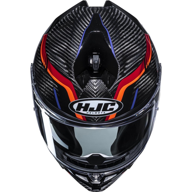 Integralhelm HJC F72 Carbon Kairo MC8 schwarz-orange-rot-lila