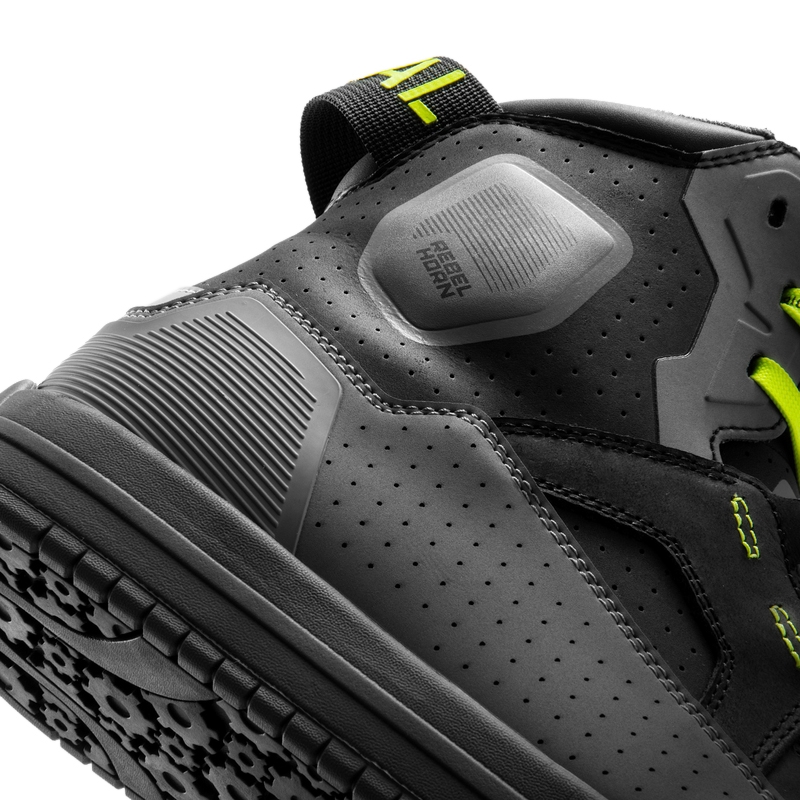 Rebelhorn Vandal II Motorradstiefel schwarz-grau-fluoreszierend gelb